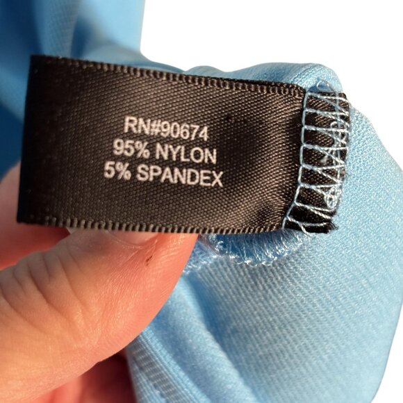 Boston Proper Beyond Travel Sleeveless Blue Midi Dress W/ Side Slits Size M - Picture 9 of 10